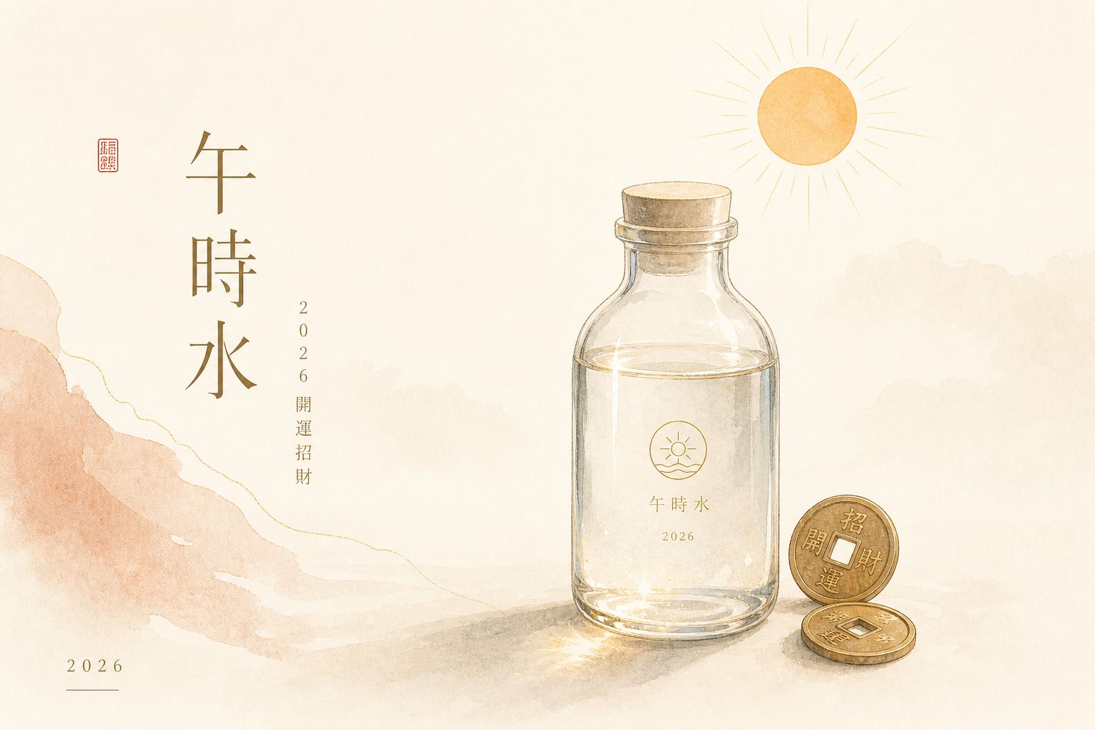 Featured image of post 2026 端午節的午時水為什麼是 60 年一遇的最強開運水？什麼是丙午年的「三火疊加」與「水火既濟」？午時水怎麼用來招財開運？把握 2026 雙火午時水，接滿一整年的好財運！