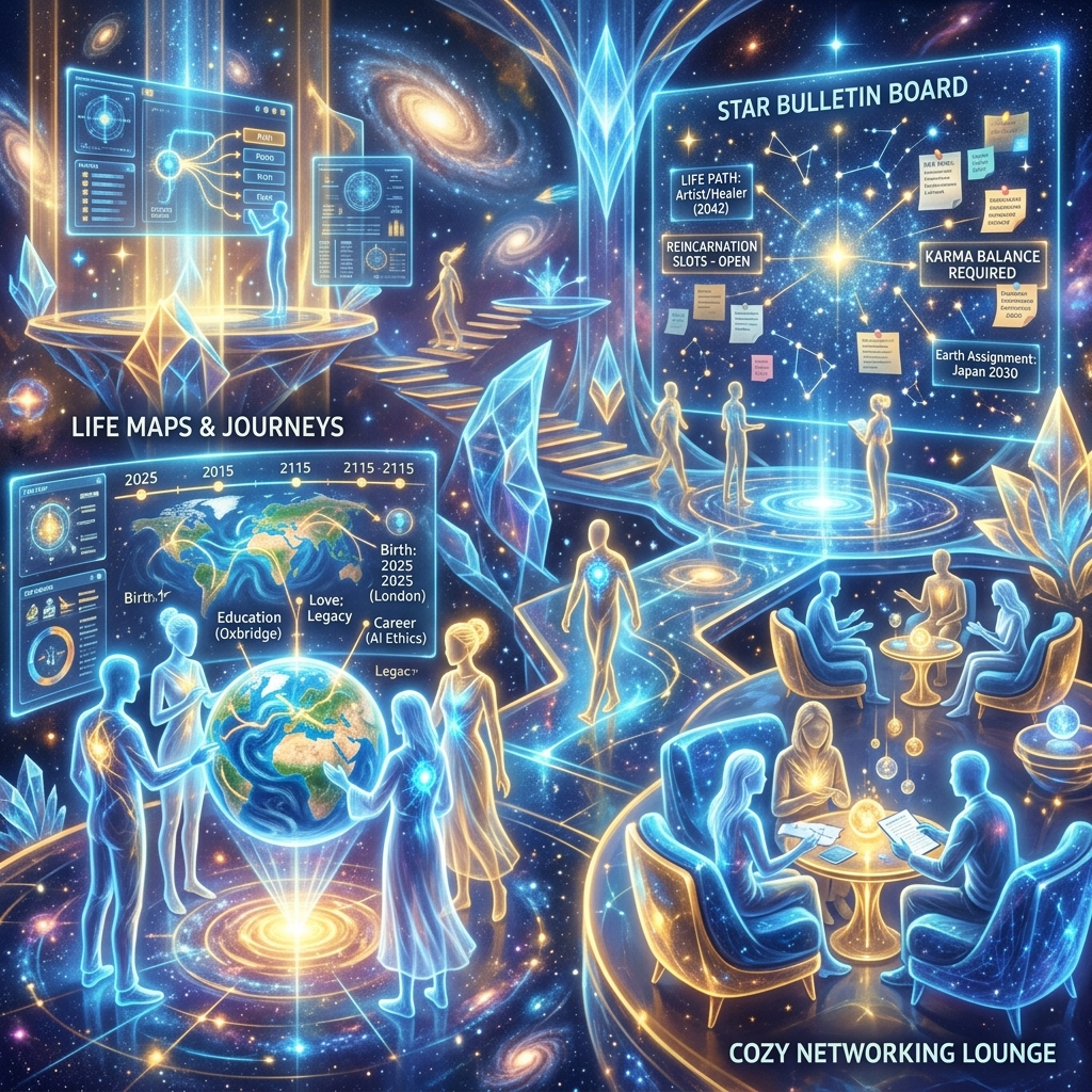 Featured image of post 人生好難？其實這是你投胎前選的「地球 Online」困難模式！你其實從不孤單！揭秘陪你打怪的靈魂團隊：守護靈與指導靈的運作機制！從「靈魂藍圖」看自由意志與既定劇本的終極拉鋸